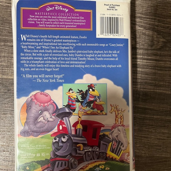 Walt Disney Masterpiece Theater VHS video tape. - Picture 2 of 2